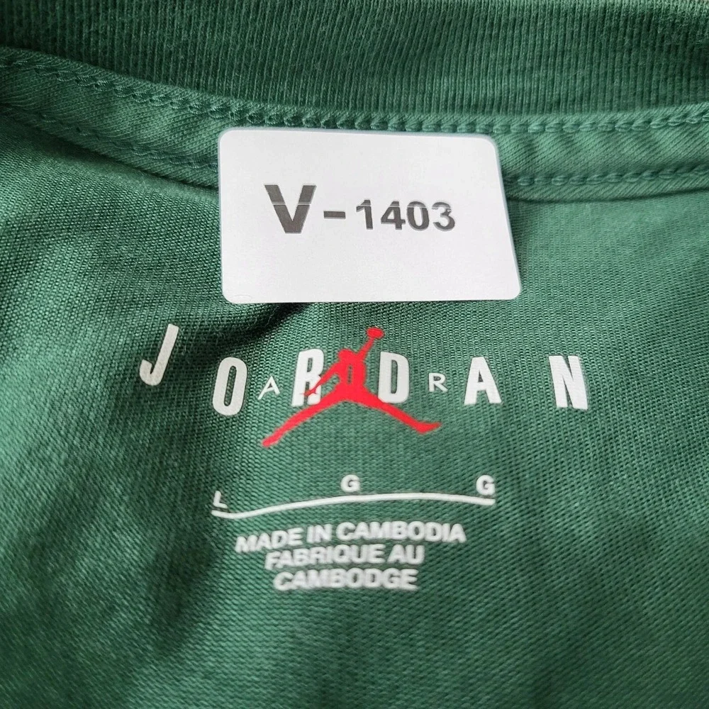 Air Jordan Men Shirt‎ Large Green Slam Dunk Contest Short Sleeve Tee